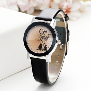 Montres de couple de luxe en gros, sportives et à quartz, avec bracelets en acier inoxydable et en cuir - Product Image 4