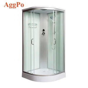 Basic Style Bathroom Shower Room, with Computer Panel Control and Top Ceiling Rain Shower, Steam and Massage Function for option