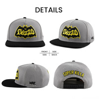Casquette Snapback à visière plate avec logo brodé personnalisé, style hip-hop, casquettes de baseball réglables pour hommes et femmes