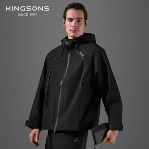 Kingsons Vertical Passport Holder Black Zipper Wallet Multi Card Storage Document Case Business Travel Use - Product Image 2