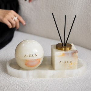 AIKUN Elegante Difusor de Aroma de Mármol, Set de Difusor de Varillas para el Hogar, Caja de Regalo Decorativa para Sala de Estar, Hotel, <span class=keywords><strong>Spa</strong></span>, Venta al por Menor - Product Image 3