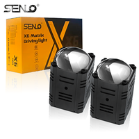 Projecteur SENLO X6, mini projecteur LED, éclairage de conduite pour moto, projecteur universel, antibrouillard pour voiture, VTT, SUV