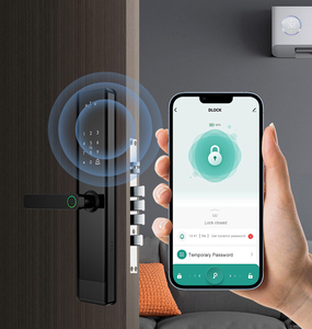 T21 Tuya Ứng Dụng Thông Minh Điều Khiển Nhôm Khóa Kỹ Thuật Số Vân Tay Thẻ Mã Keyless Nhập Đa Ngôn Ngữ Wifi Tương Thích Cho Nhà Thông Minh - Product Image 6