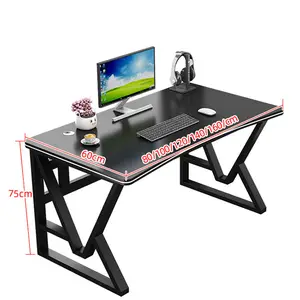 Nieuw Eenvoudig Personeel Bureau Thuis Leren Schrijven Desktop Multifunctionele Computer Bureau Stalen Frame Speeltafel