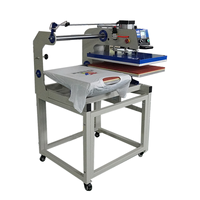 Máquina de Prensa Térmica Automática Pneumática de Estação Dupla para Sublimação de Camisetas, 16/24 Polegadas (40/60cm), para Logotipos Personalizados