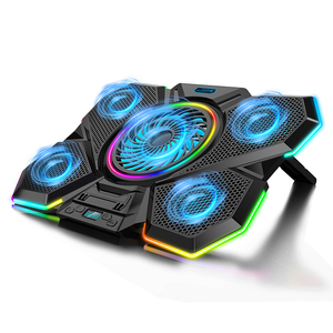 <span class=keywords><strong>Refroidisseur</strong></span> d'ordinateur <span class=keywords><strong>portable</strong></span> puissant pour jeux, 5 ventilateurs, 7 angles de réglage, <span class=keywords><strong>refroidisseur</strong></span> d'ordinateur <span class=keywords><strong>portable</strong></span> avec 12 lumières RVB, 17 <span class=keywords><strong>pouces</strong></span> - Product Image 3
