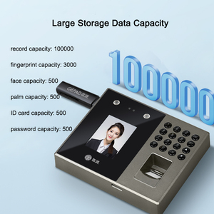 Pointeuse biometrique khuôn mặt nhận dạng dấu vân tay máy quét thời gian Thiết bị biome phần mềm miễn phí tham dự Detector cho nhân viên - Product Image 2