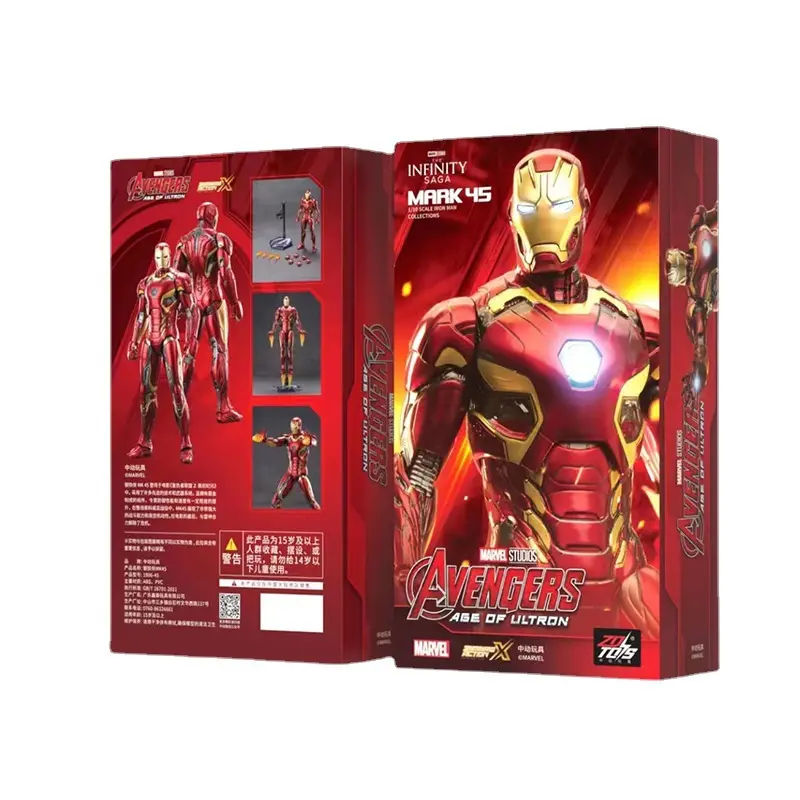 ZDTOYS Marvel 10. Jubiläums-Edition Iron Man MK45 Actionfiguren-Modell-Spielzeug Marvel Avengers Actionfiguren Großhandel