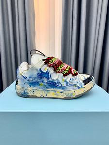 Luxurious designer men's and women's graffiti comfortable <b>lace</b>-up breathable anti-slip high-heel walking and running shoes - Product Image 4