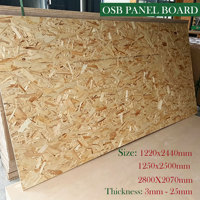 Vente en gros de panneaux en bois OSB2/OSB3 de 18 mm et 25 mm, 4x8, imperméables, résistants aux rayures et aux taches, pour l'emballage/les meubles/la construction