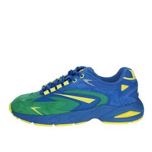 Baskets pour hommes M401-SN-SU-BL Bluette Chunky Shoes Couleurs bleu vert jaune Hauteur du talon 42 - Product Image 1