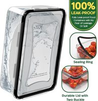 Lot de 33 contenants alimentaires en plastique assortis, hermétiques, anti-fuites, empilables, sans BPA, en PP, boîtes organisatrices pour la préparation des repas