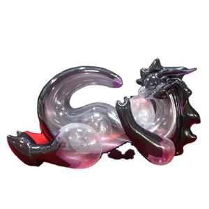 ของเล่นมังกรดำใสพองลม Hongyi ของเล่นการ์ตูนมังกร <span class=keywords><strong>Goodra</strong></span> ใสพองลม สำหรับความสนุก - Product Image 1