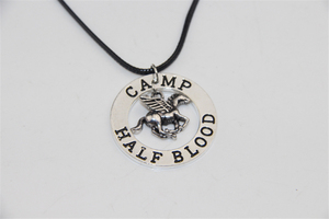 Colliers avec pendentif en argent Antique pour homme et femme, breloque, bijoux de mode, CAMP <span class=keywords><strong>Jackson</strong></span>, demi-sang, cheval volant - Product Image 2