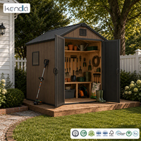 Abri de jardin Kenda APEX 6x6, abris de jardin robustes résistants aux UV pour le jardin, le rangement extérieur, l'organisation des équipements de patio