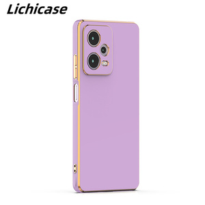 Lichicase เคสป้องกันรอยขีดข่วน6D โครเมียมชุบด้วยไฟฟ้าสำหรับ <span class=keywords><strong>VIVO</strong></span> V27 V27 Pro S16 V25 V25E Y35ฝาหลัง TPU แบบนิ่ม - Product Image 4