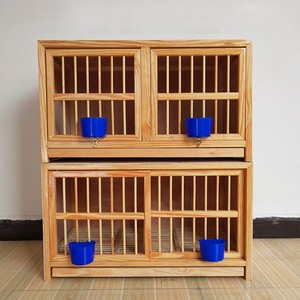Maison d'élevage pour oiseaux en bois, modulaire, grande capacité, 6 modules, pour pigeons, toutes saisons - Product Image 1