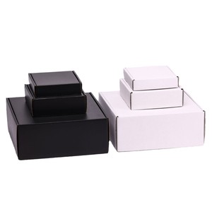 Custom Logo High-End Black Recycled Materials Airplane Zipper Box Extra Hard Packaging for Clothing Jewelry Socks Seafood Corn - Product Image 1