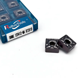 Plaquettes de tournage en carbure revêtues SNMG 120412-MA RT3519, outils de coupe CNC pour l'usinage de l'acier inoxydable, haute résistance - Product Image 1