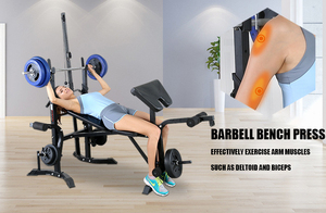 Fabrika toptan çok fonksiyonlu spor ekipmanları katlanabilir Metal dambıl tezgah halter yatak en iyi ev Fitness ekipmanları