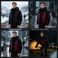 Veste imperméable à capuche pour homme, nouvelle collection 2027, veste softshell pour homme, coupe-vent en polyester, uniformes de travail, sublimation