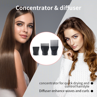Sèche-cheveux professionnel PRITECH à moteur AC 2000W, sèche-cheveux de salon avec fonction air froid, 3 niveaux de chaleur, 2 vitesses, filtre détachable, concentrateur