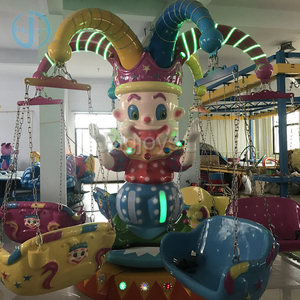 Équipement d'attractions de fête foraine commercial : Chaise volante Clown 12 places pour enfants, à vendre - Product Image 6