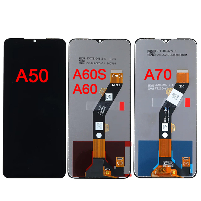 Professional Tecno Mobile Repair Parts Itel A60/A60s/A70/A50 6.6" LCD Screen 1612x720 Resolution Original OEM 1 Year Warranty