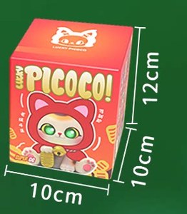Caja Sorpresa Original al por Mayor SUPERGG <span class=keywords><strong>PICOCO</strong></span> Serie Gato con Capa de la Suerte, Figura Decorativa de Gato de la Suerte, Colgante de Peluche, Regalo para Niñas - Product Image 2