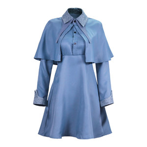 Disfraz de Fleur Delacour para adultos, vestido de brujas de <span class=keywords><strong>profesor</strong></span> azul con sombrero chal inspirado en TV y películas para niños, traje de Cosplay de Halloween - Product Image 2