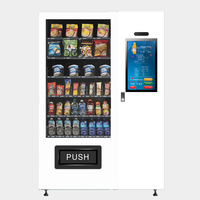 Distributeur automatique de cigarettes miniature BAIXUE CV4000C-B avec écran tactile de 22 pouces pour en-cas et boissons
