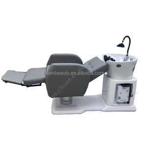 Kisen Lit de salon en cuir personnalisé avec fonction de spa capillaire et de thérapie japonaise du cuir chevelu, doté d'une pomme de douche en cascade et d'une arche de douche à eau chaude optionnelle - Product Image 2