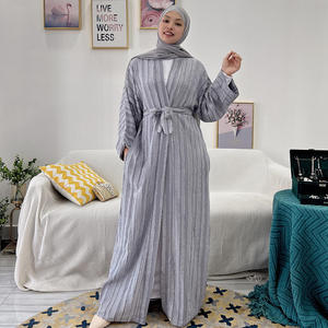 Fabricant de vêtements, vente en gros sur mesure, Dubaï, Turquie, Abaya ouverte, robe musulmane pour femmes, robe longue maxi musulmane pour femmes - Product Image 6