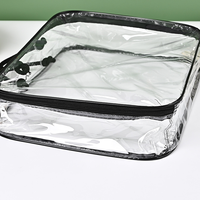Sac de rangement en PVC durable pour vêtements, couvertures et édredons, étanche, anti-poussière, autoportant avec fermeture éclair et marquage à chaud