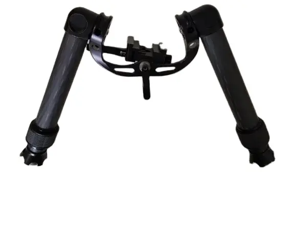 Bipod מתכווננת חיצונית gv10 pro boopod 9-12 אינץ שחור סיבי פחמן שחור עם מתאם 20mm הר עבור אביזרי ירי