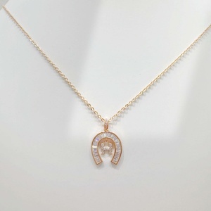 wholesale plata 925 sterling silver heart minimalist <b>necklace</b> colorful zircon everyday western summer women pendant <b>necklaces</b> - Product Image 2