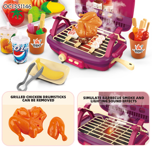 Set Giocattolo Educativo per Bambini con Funzione Spray, Simulazione Barbecue e Cucina - Product Image 3