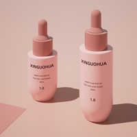 Flacon compte-gouttes vide pour huile capillaire en PETG transparent de haute qualité, 30 ml, 50 ml, flacon compte-gouttes pour essence, couleur et logo personnalisés