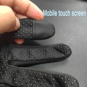 Gants de moto de course en cuir véritable respirant antidérapants de haute qualité, ajustables, unisexes, pour le cyclisme en plein air - Product Image 3