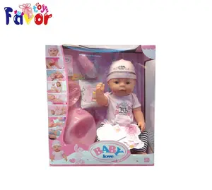 无毒逼真的塑料婴儿娃娃玩具与喝牛奶
