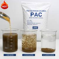 Agente de Separación de Partículas en Suspensión PAC (Cloruro de Polialuminio) Especial para Aguas Residuales de Fábricas de Vidrio