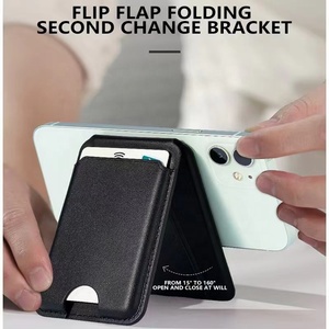 Fundas Magnéticas Adhesivas de Cuero PU al por Mayor para <span class=keywords><strong>iPhone</strong></span> <span class=keywords><strong>13</strong></span> 14 15 16 17 Pro Max con Soporte para Tarjetas y Soporte para Samsung - Product Image 4