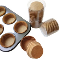 Moule à muffins en papier sulfurisé antiadhésif résistant aux hautes températures, personnalisable, pour cupcakes, OEM ODM