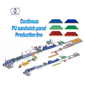 Máquina de Panel sándwich de PU continuo de alta calidad | Máquina de Panel sándwich de poliuretano