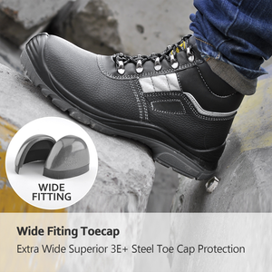 Wholesale Cheap Price <strong>Water</strong> <strong>Proof</strong> Genuine Leather <strong>Men</strong> Work Safety Boots Steel Toe and PU Outsole Safety <strong>Shoes</strong> - Product Image 6
