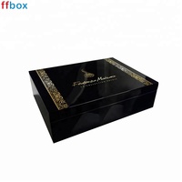Boîte de rangement de parfum de luxe multifonctionnelle faite à la main avec finition brillante, emballage en bois personnalisé (MDF/Bois grainé)