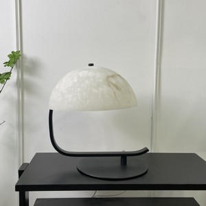 Lámpara de Mesa con Pantalla de Cerámica en Forma de Cúpula, Luz LED, Decoración para el Hogar, Dormitorio, Sala de Estar, Lámpara de Escritorio E27 con Interruptor - Product Image 2