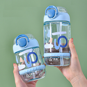 Bouteille d'eau portable en <span class=keywords><strong>PC</strong></span> de 601-700 ml avec paille, revêtement anti-corrosion, sans BPA, pour les voyages et l'école, pour adultes - Product Image 4