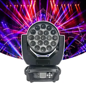 ZY Guangzhou Dj Stage Light Zoom Aura Wash 19pcs 15w Led Beam RGBW 4in1 Led Par Lights Zoom Moving Head Light