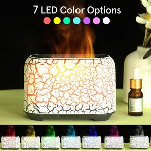 Diffuseur d'arômes ultrasonique JCSY 150 ml à effet flamme craquelée pour la maison, le bureau, la chambre à coucher, alimenté par USB, type brume - Product Image 3